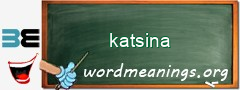 WordMeaning blackboard for katsina